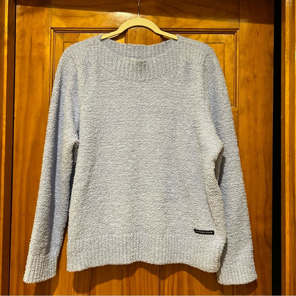 Southern Marsh Cloud Lilac Boat Neck Sweater